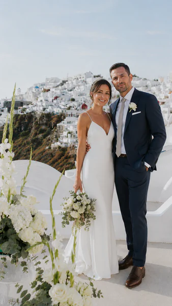 Intime Elopements auf Santorini